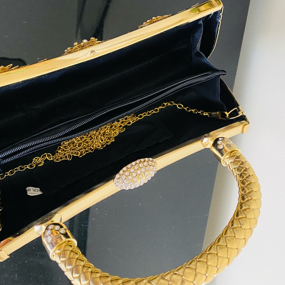 Wedding clutch purse gold new - Picture 3 of 8